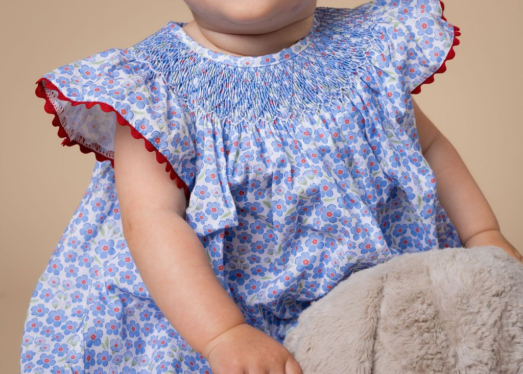 Millie Bubble - Red White and Bloom Floral