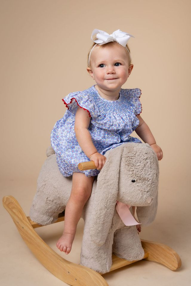 Millie Bubble - Red White and Bloom Floral