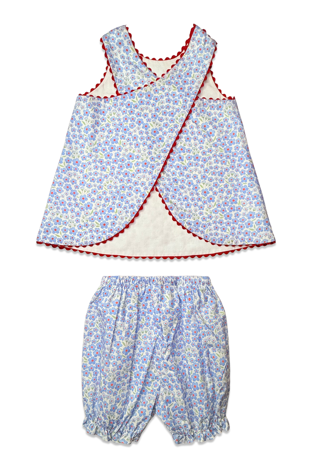 Lucy Sun Set - Red White and Bloom Floral