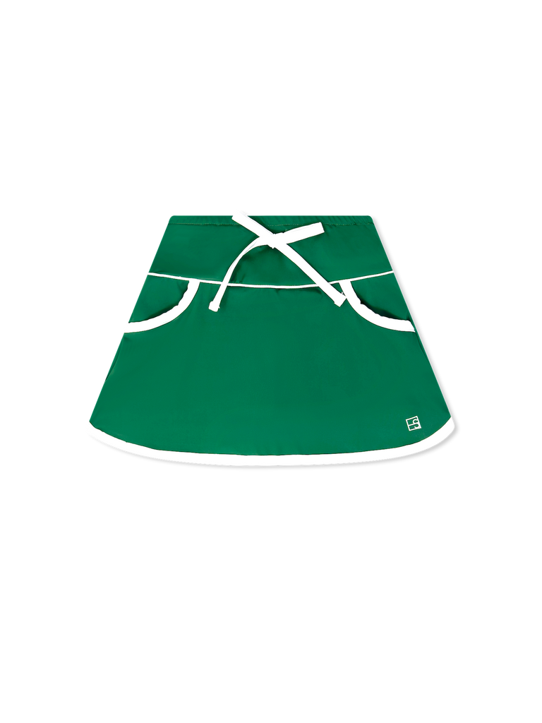 Tiffany Tennis Skort - Augusta Green, Pure Coconut