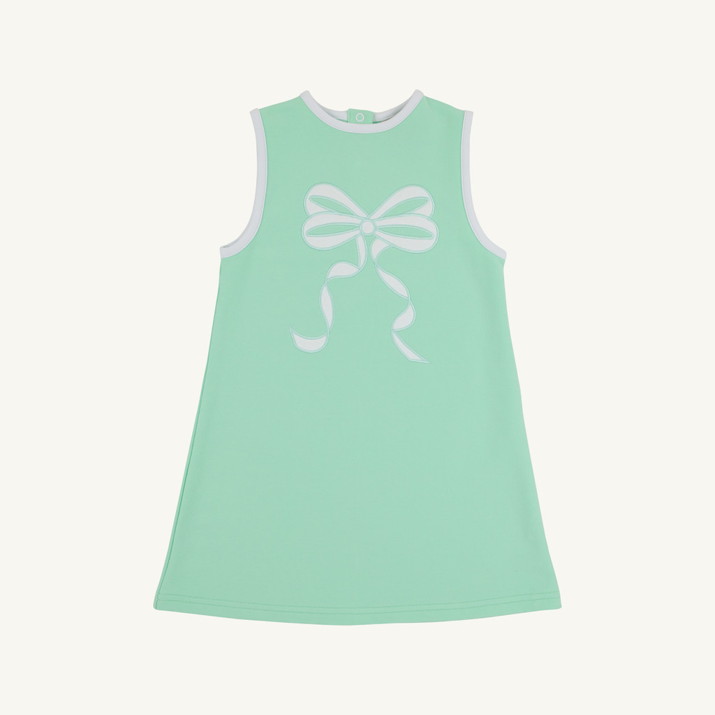 Sleeveless Elizas Applique Dress - Grace Bay Green/Worth Ave White/Sea Island Seafoam