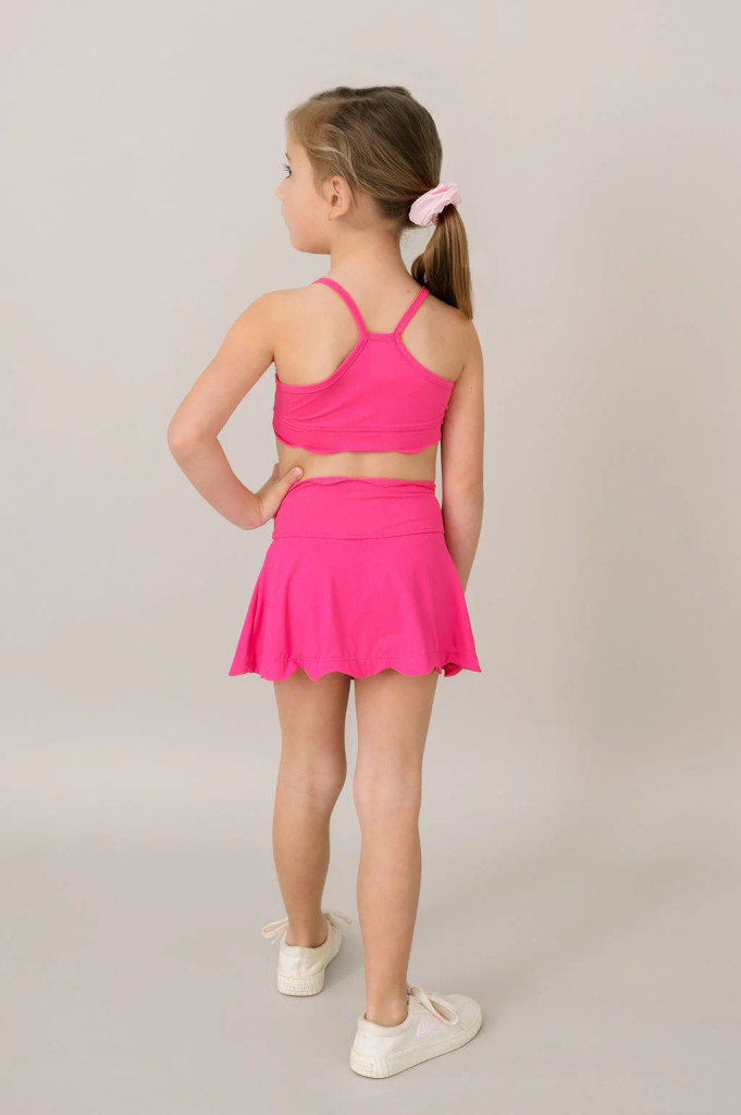 Zoe Scallop Skort - Power Pink
