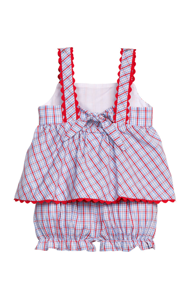 Evie Bloomer Set - Patriotic Plaid
