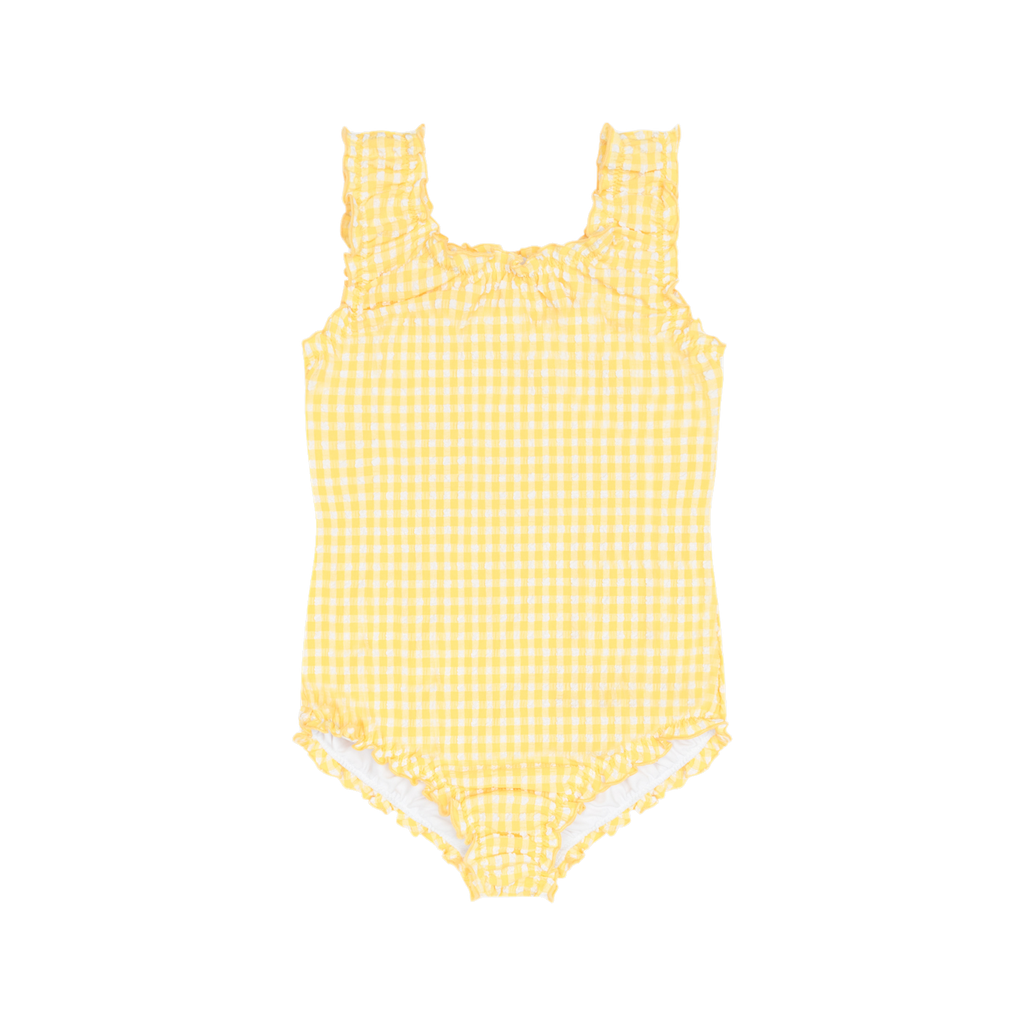 Girls Soleil Gingham Scoop Neck One Piece