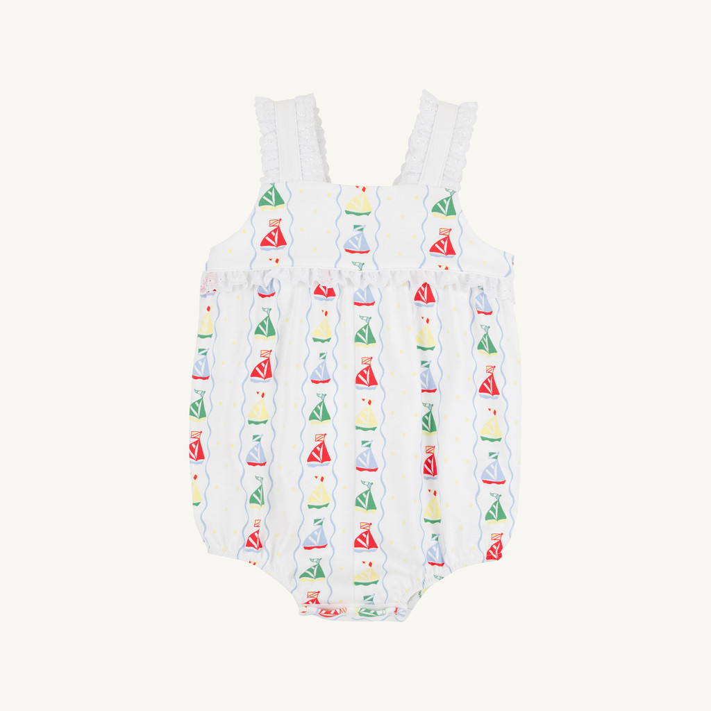 Babs Bubble Pima - Set Sail/Worth Ave White