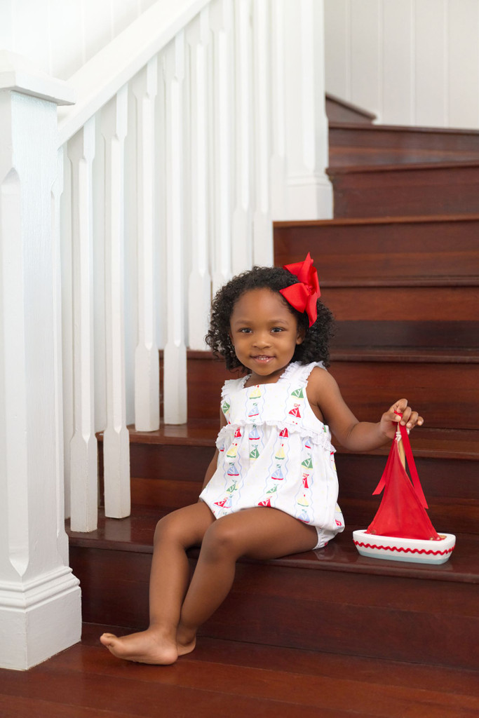 Babs Bubble Pima - Set Sail/Worth Ave White