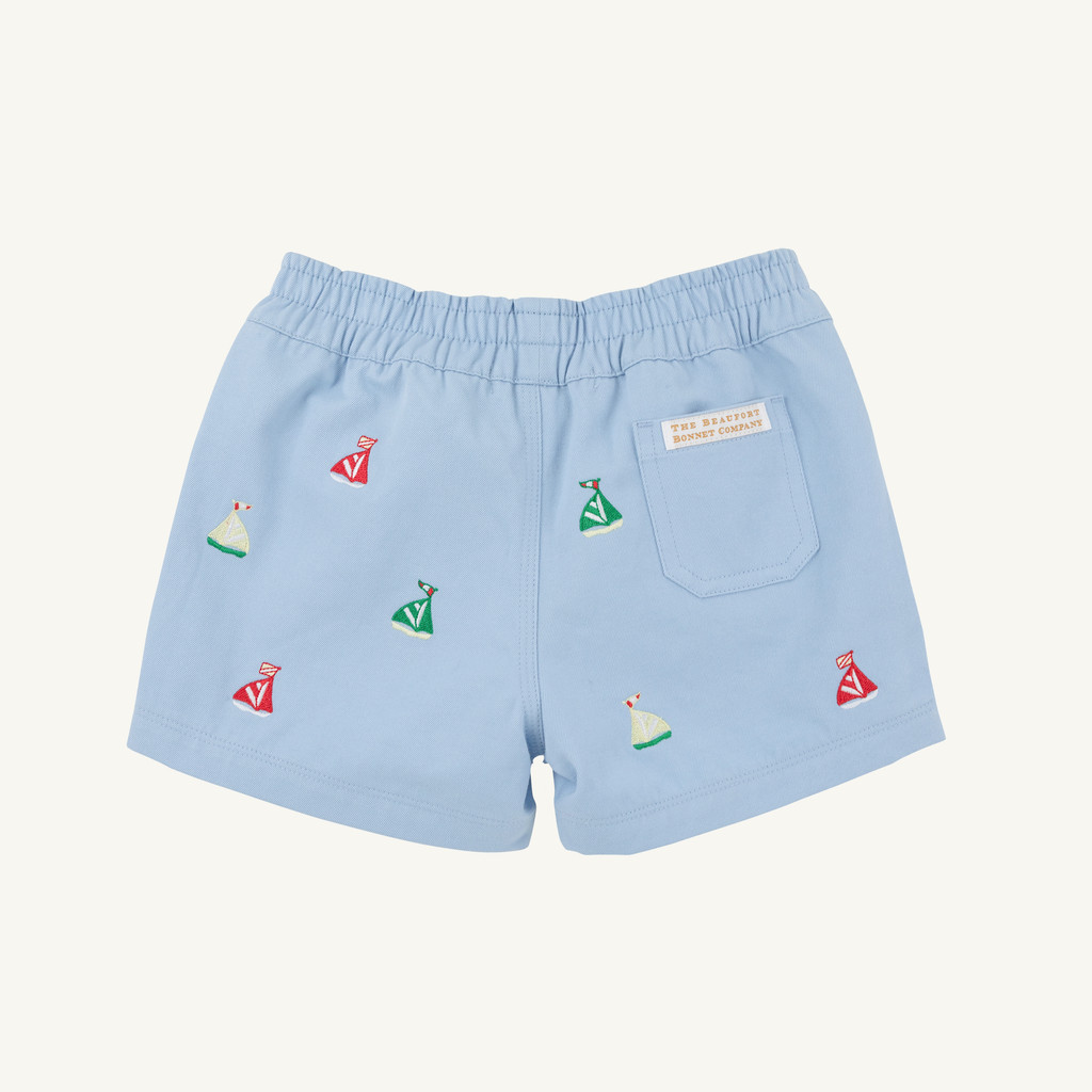 Critter Sheffield Shorts - Beale Street Blue/Sailboats