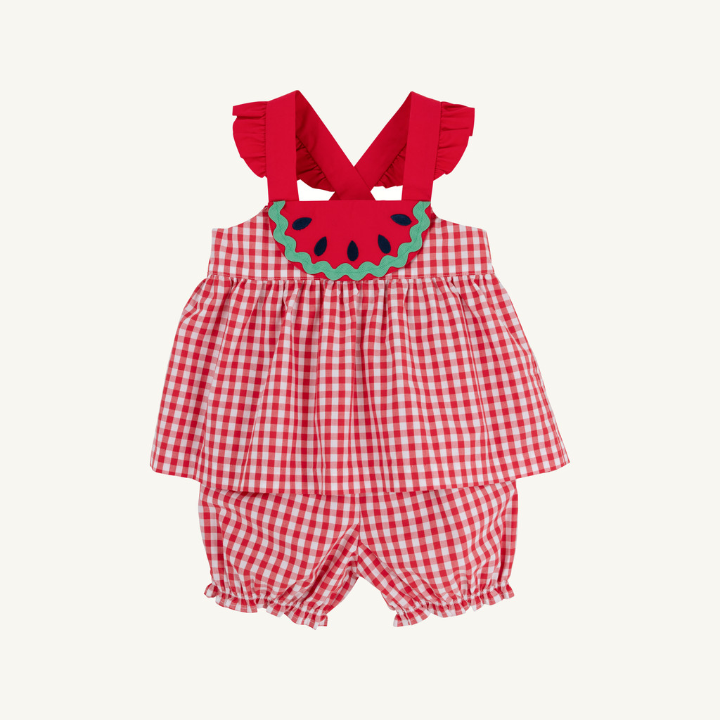 Nancy's Novelty Set Woven Dyed Yarn - Richmond Red Gingham/Richmond Red/Watermelon