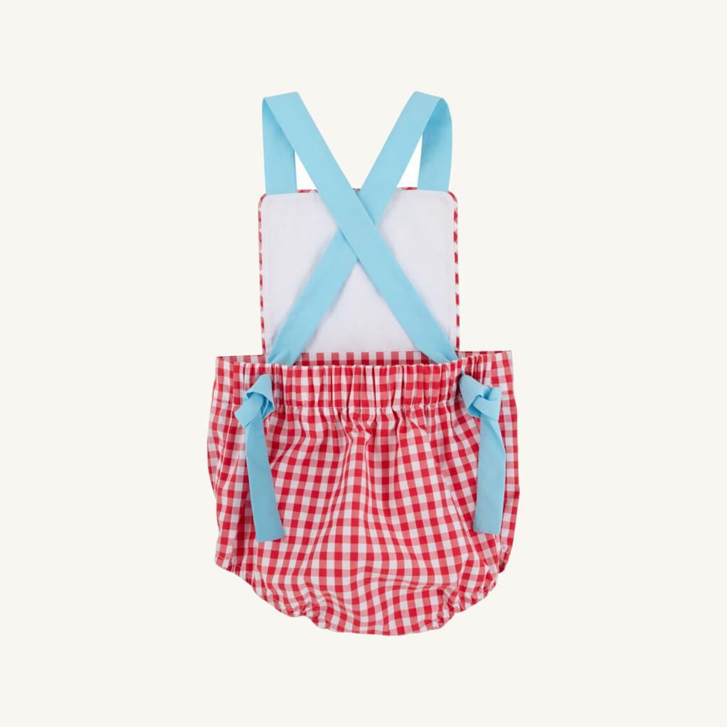 Sayre Sunsuit - Richmond Red Gingham/Worth Ave White