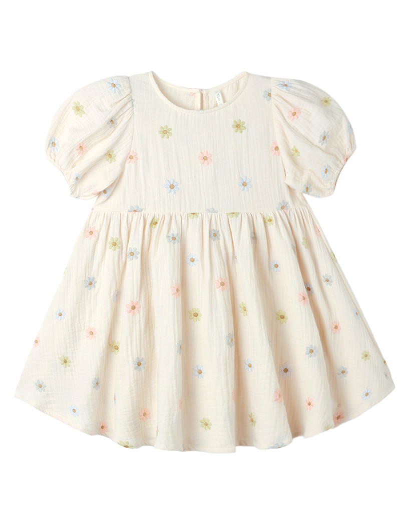 Marley Dress - Embroidered Daisies