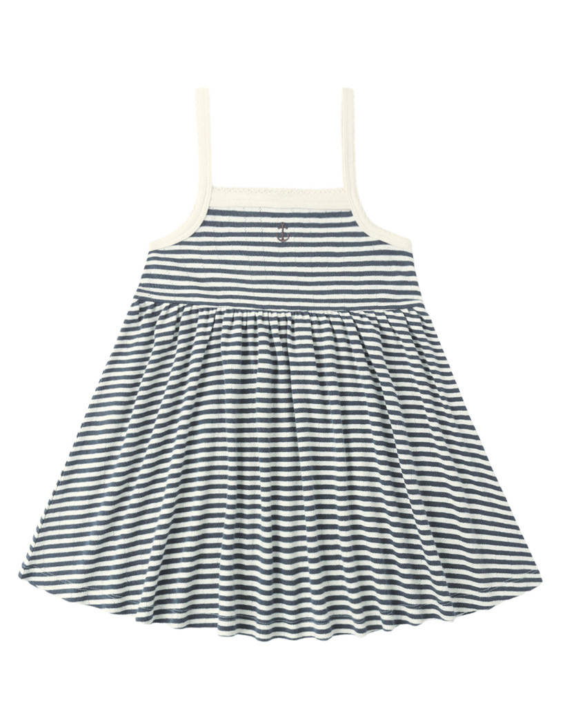 Lea Dress - Navy Stripe