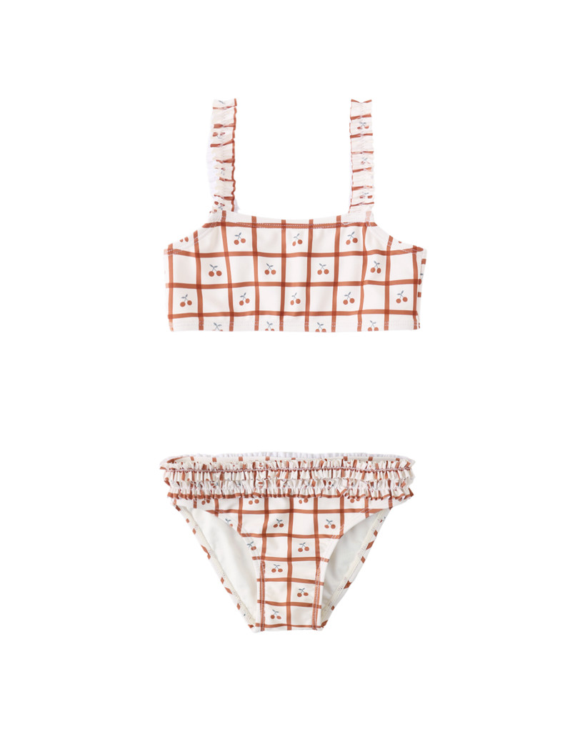 Rouched Bikini - Cherry Check