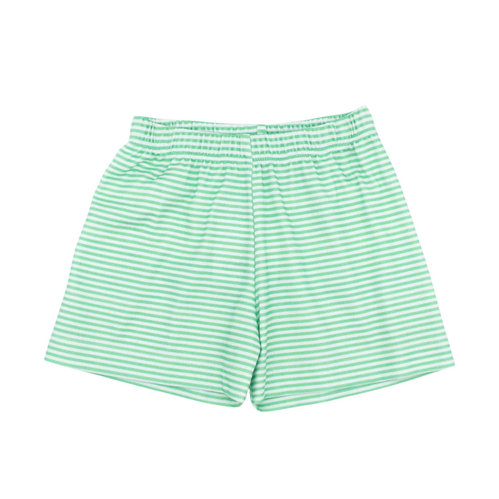 Light Blue Polo with Green Puppy Basics Short Set