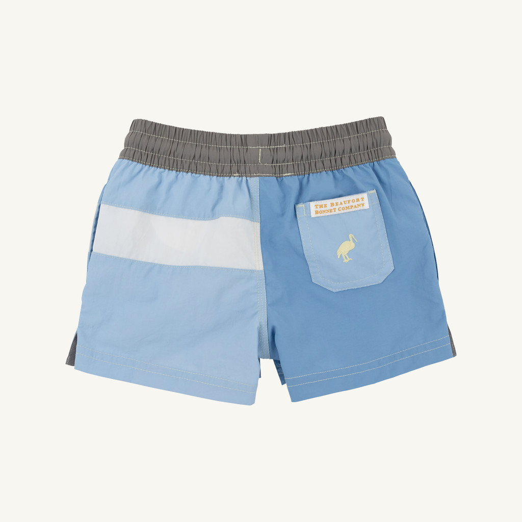 Country Club Colorblock Trunk - Park City Periwinkle, Beale Street Blue, Grantley Gray