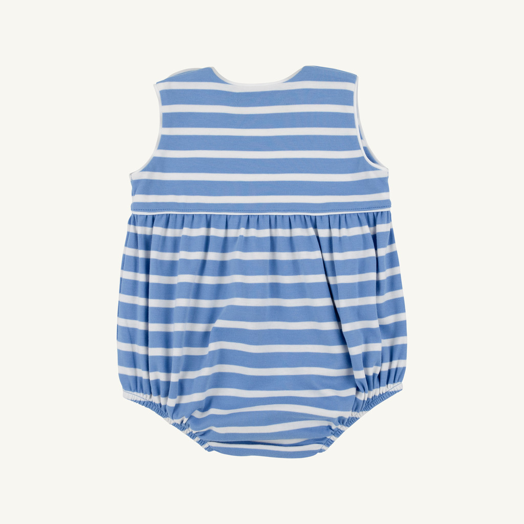 Bartlett Bubble Pima - Barbados Blue Stripe/Worth Ave White