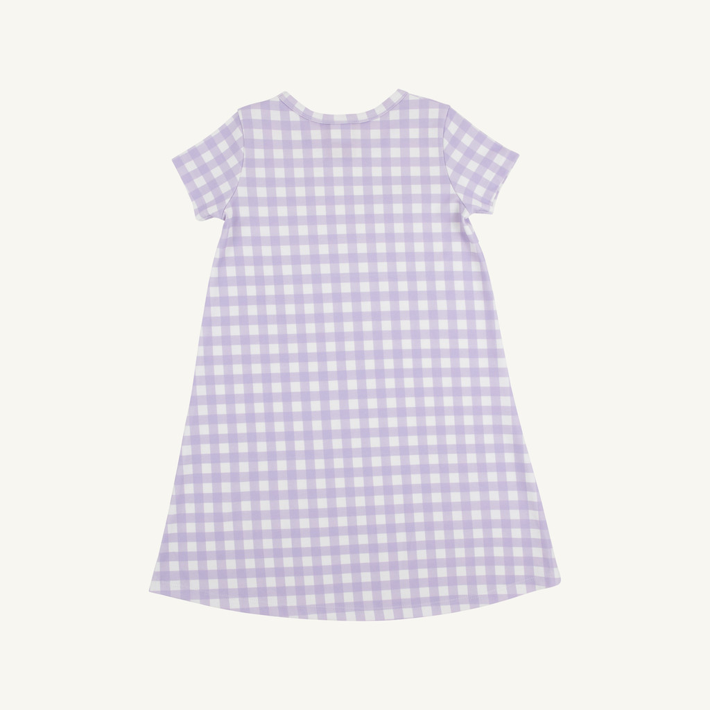 Polly Play Dress Short Sleeve - Lauderdale Lavender Gingham