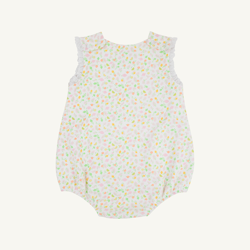 Brooksy Bubble Heavy Weight Knit - Citrus Style/Worth Ave White