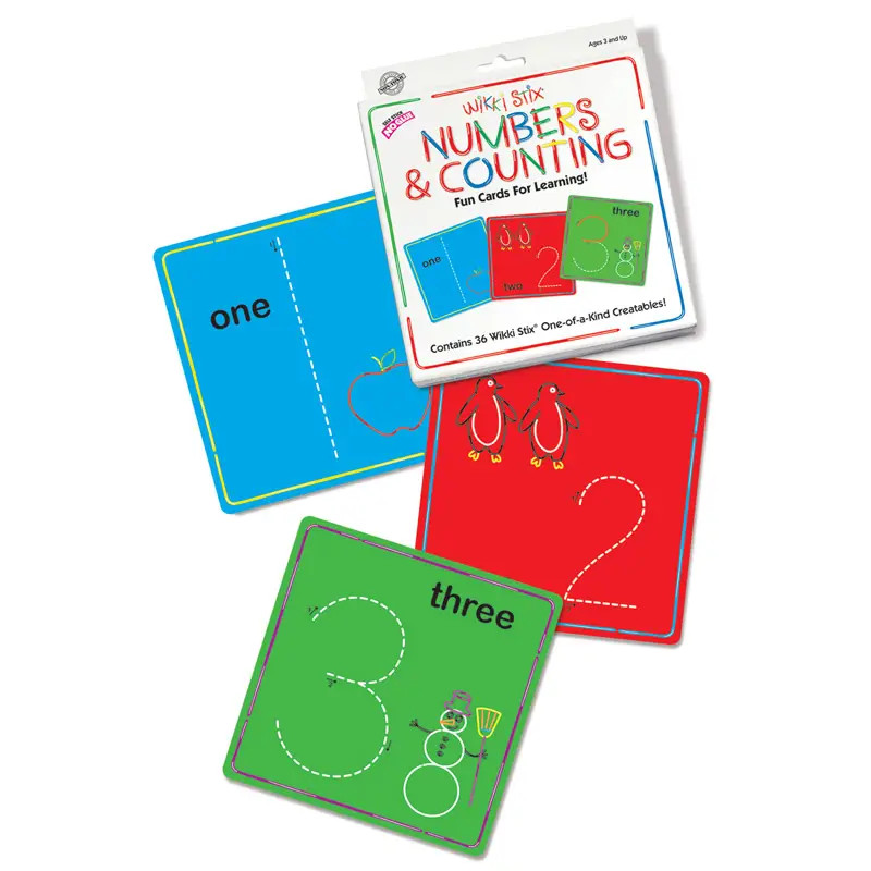 Number Cards with Wikki Stix