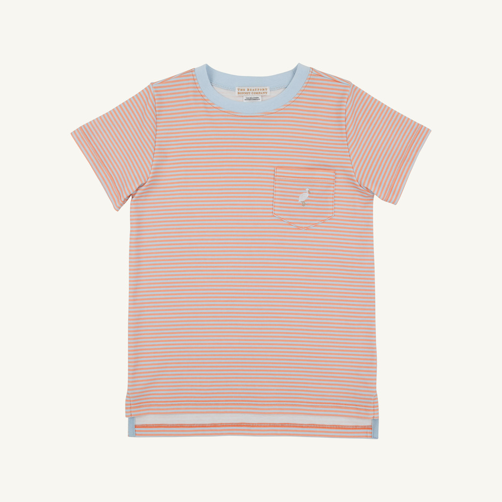 Carter Crewneck - Seashore Sherbet and Buckhead Blue Stripe/Multicolor