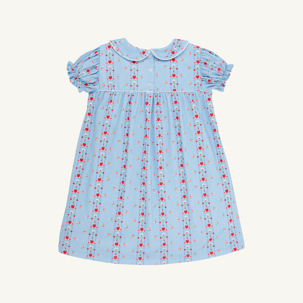 Holly Day Dress Normal Weight Pima - First Day Flowers/Worth Ave White/Richmond Red