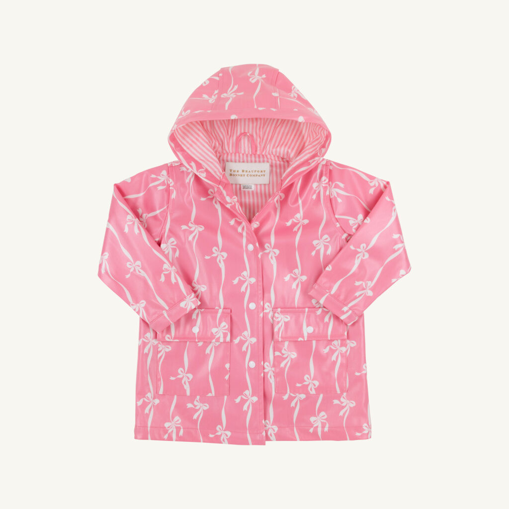 Liquid Sunshine Slicker - Bell Court Bows (Hamtpons Hot Pink)/Hamptons Hot Pink Stripe