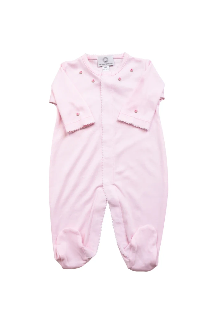 Proper Pima Footed Pajamas - Pink