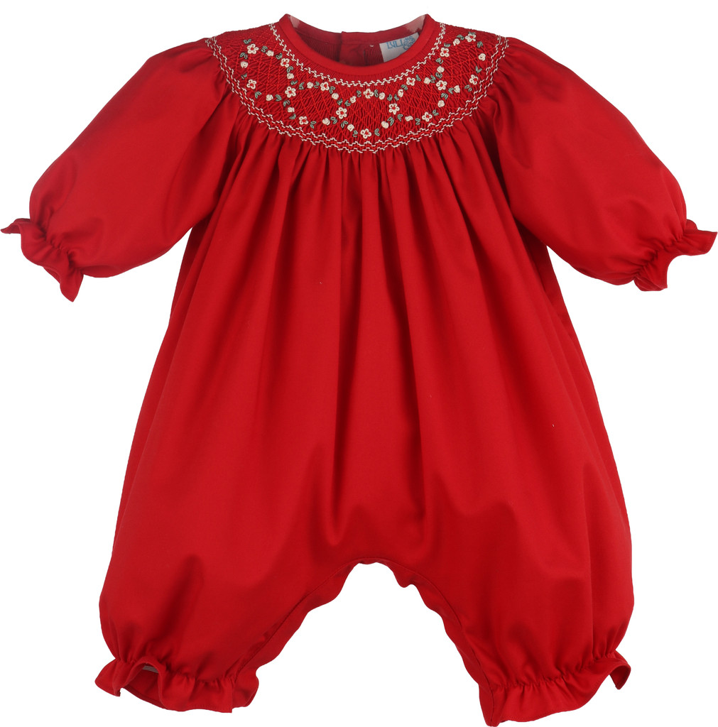 Classic Smock Long Bubble Red