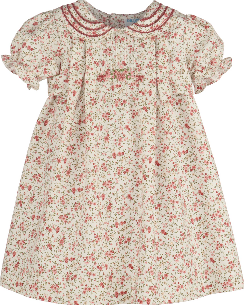 Fallen Leaves Wreath Dress - Pink