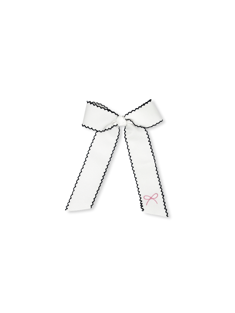Lola Long Bow - Navy Bow
