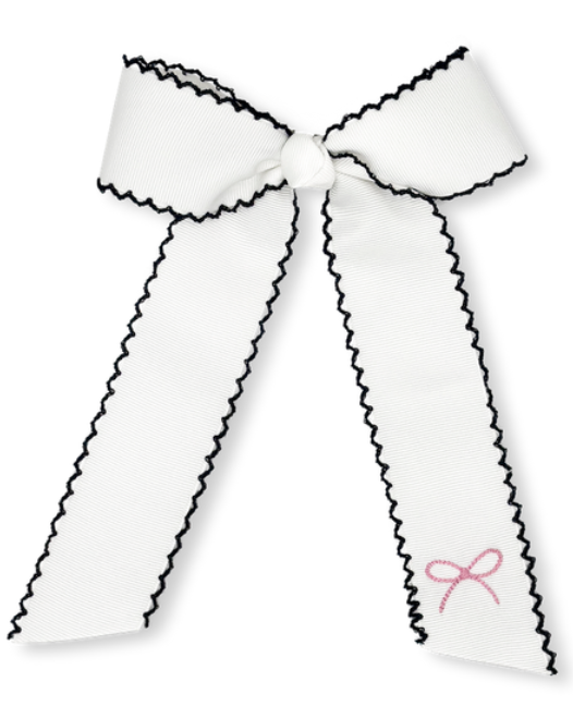 Lola Long Bow - Navy Bow