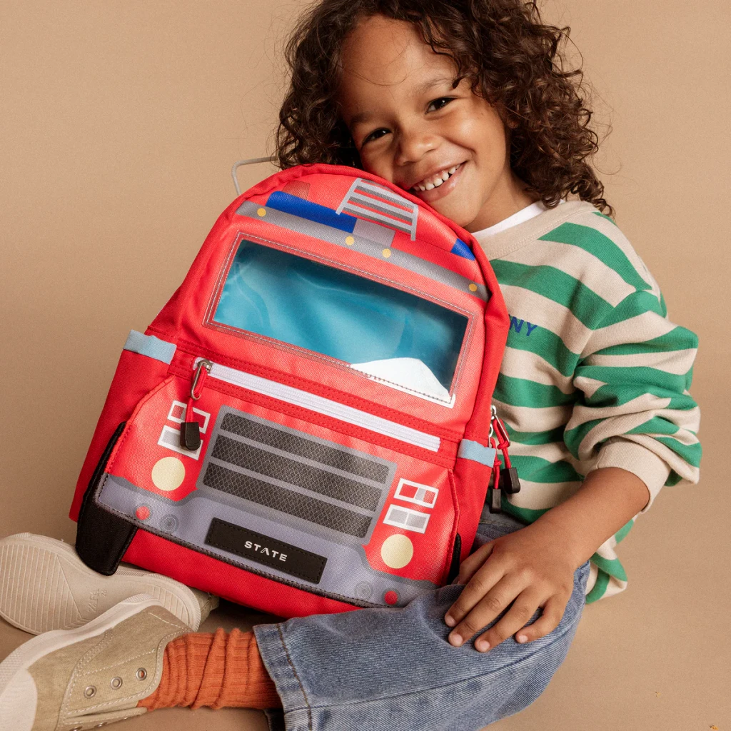 Kane Mini Backpack - Firetruck