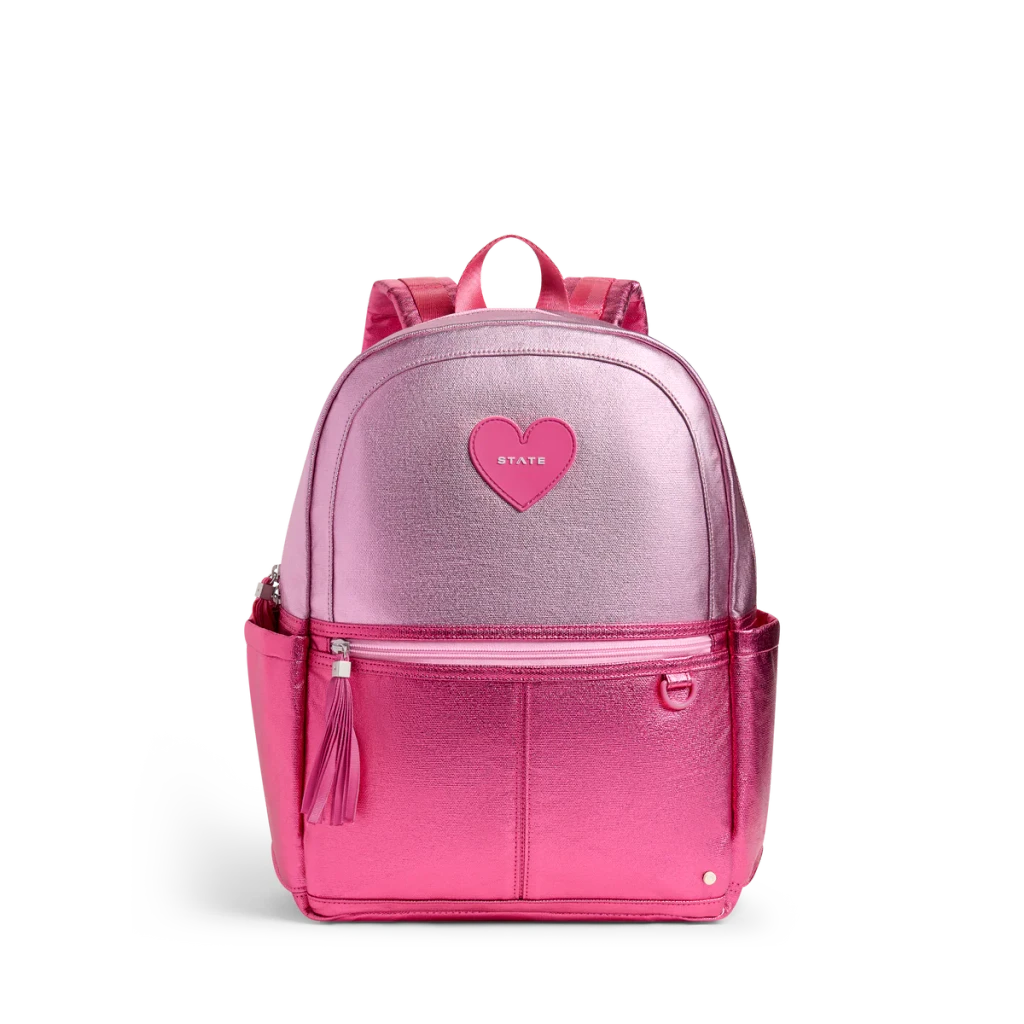 Kane Backpack - Metallic Pink/Hot Pink Colorblock