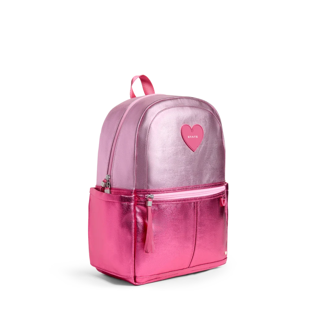 Kane Backpack - Metallic Pink/Hot Pink Colorblock