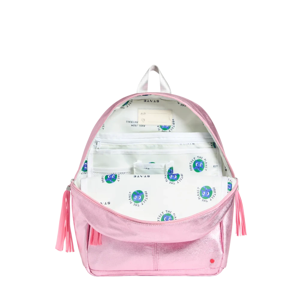 Kane Backpack - Metallic Pink/Hot Pink Colorblock