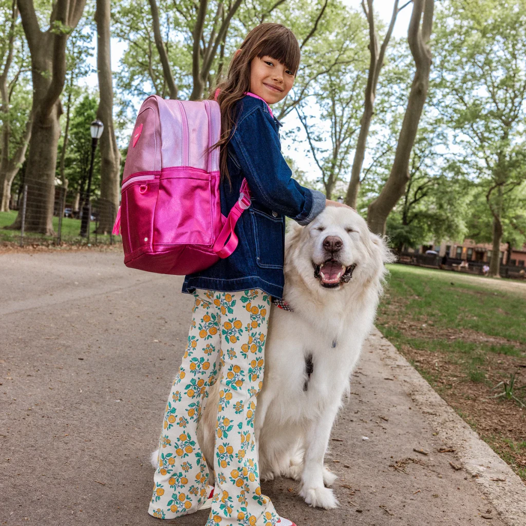 Kane Backpack - Metallic Pink/Hot Pink Colorblock