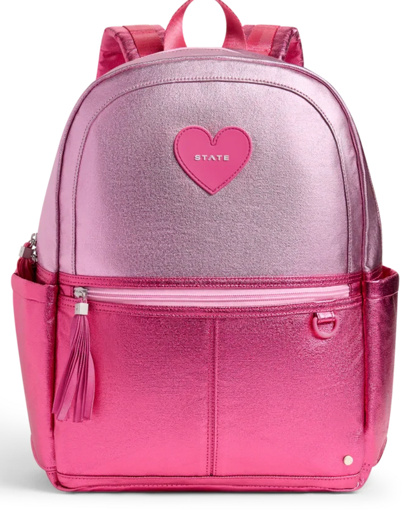 Kane Backpack - Metallic Pink/Hot Pink Colorblock