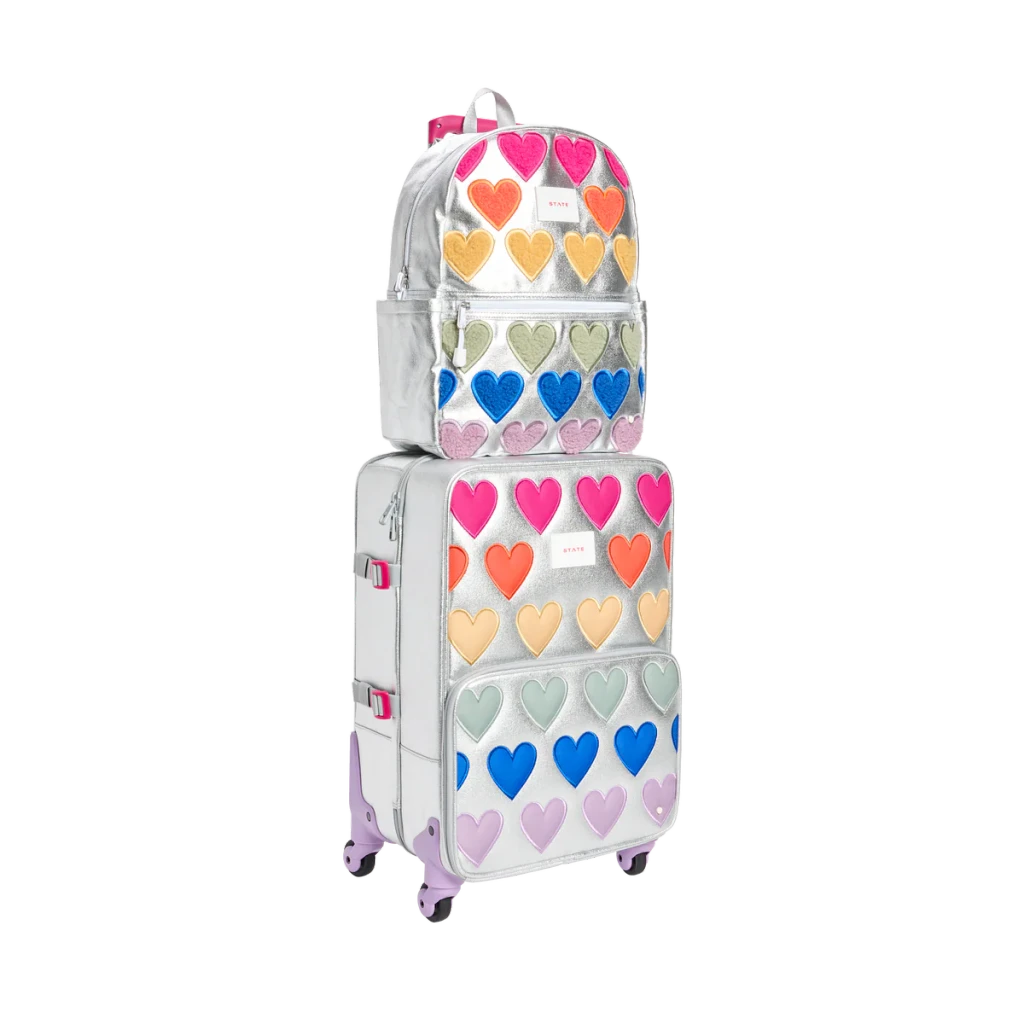 Logan Carry-On Suitcase - Patchwork Hearts