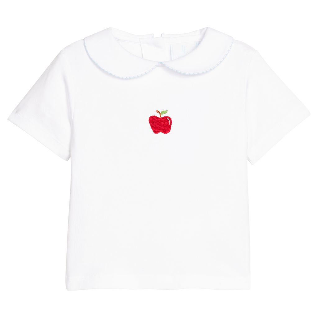 Crochet Peter Pan Shirt - Apple