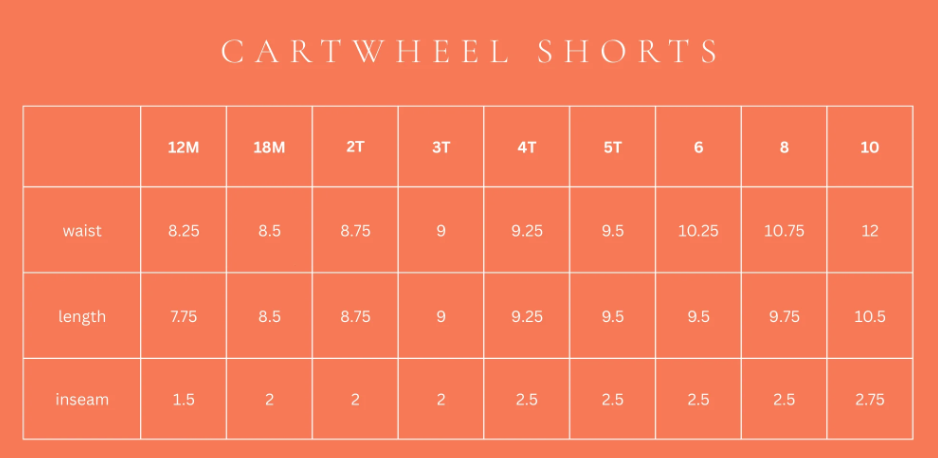 Cartwheel Shorts - Orange
