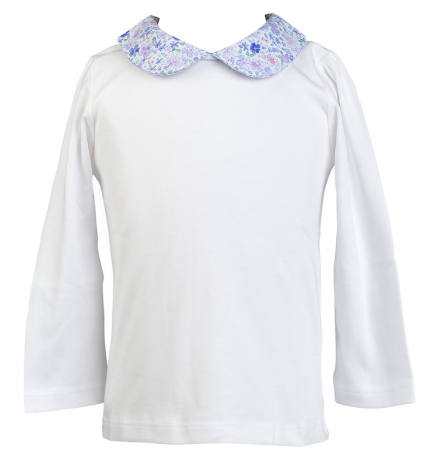 Iris Garden Long Sleeve Collar Shirt
