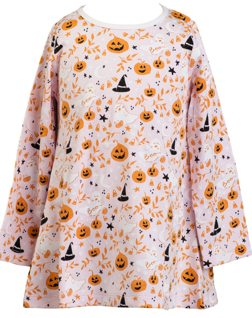 Pink Casper Long Sleeve Play Dress