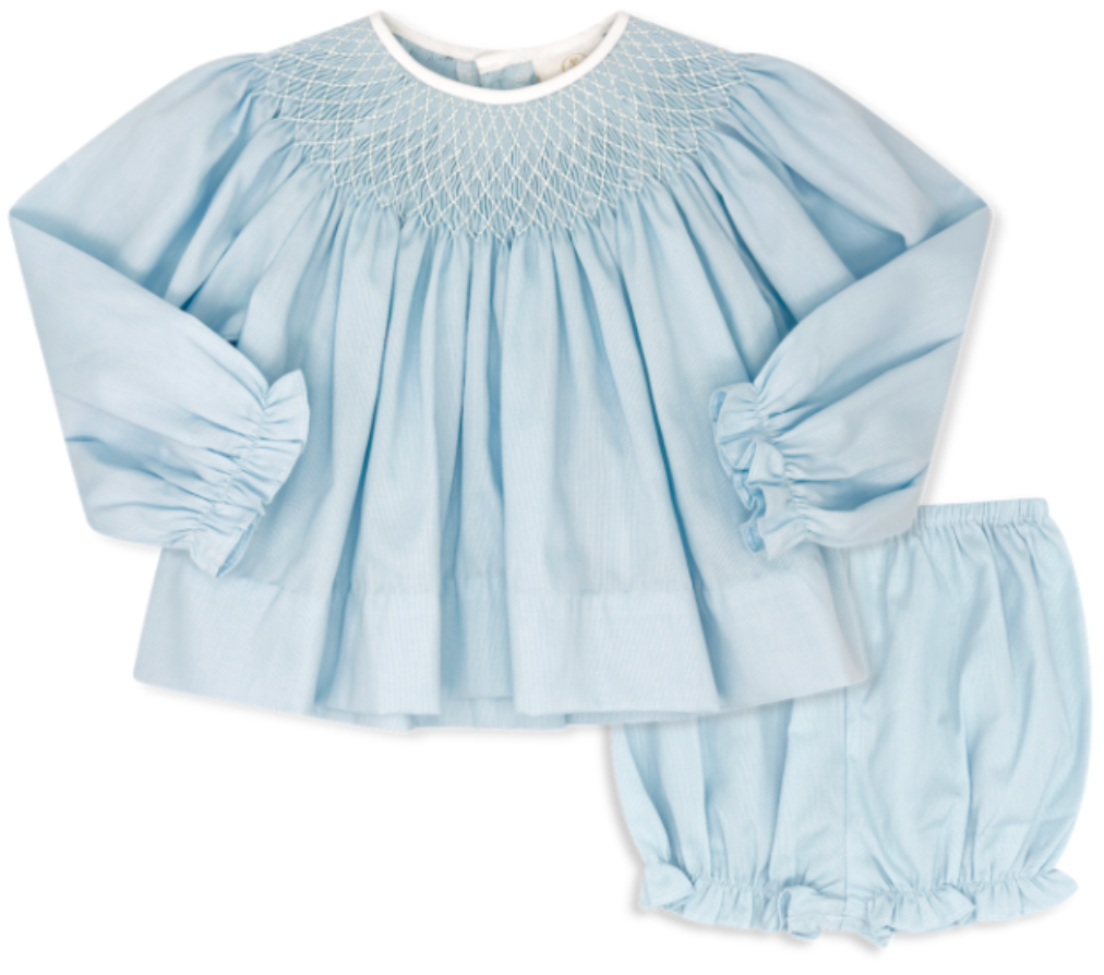 Betsy Bloomer Set - Birmingham Blue Smocking