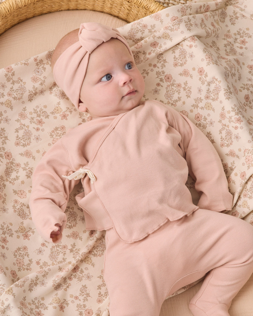 Wrap Top and Pant Set - Dusty Rose