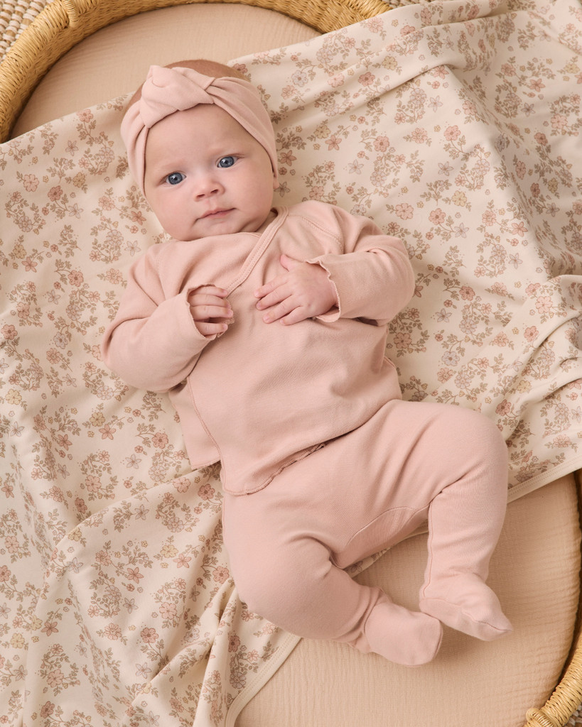 Wrap Top and Pant Set - Dusty Rose