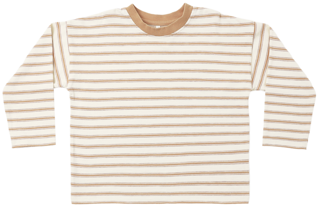 Camden Long Sleeve Tee - Fawn Stripe