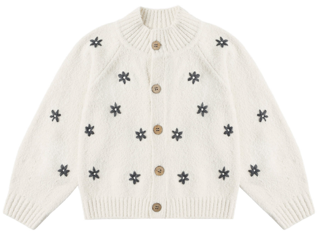 Tulip Cardigan - Midnight Daisy