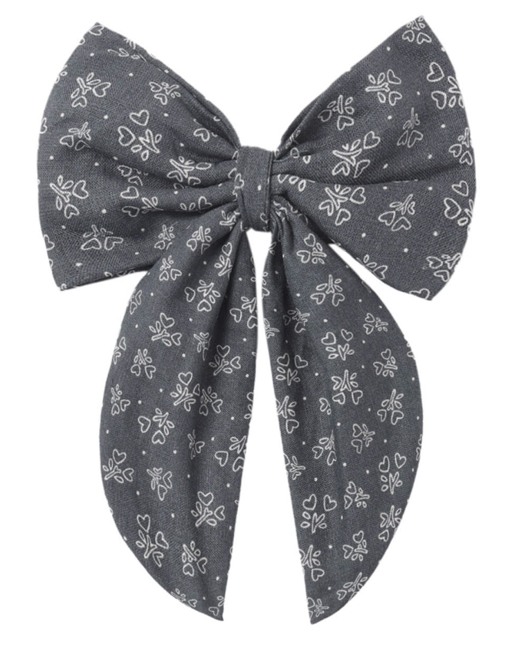 Oversized Bow - Heart Ditsy