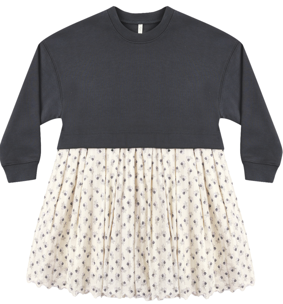 Sweatshirt Dress - Vintage Fleur
