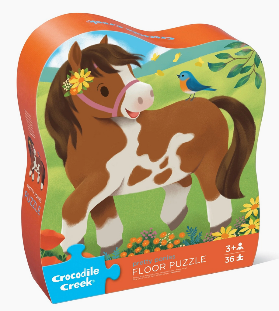 36-Piece Shaped Box Puzzle - Pretty Ponies