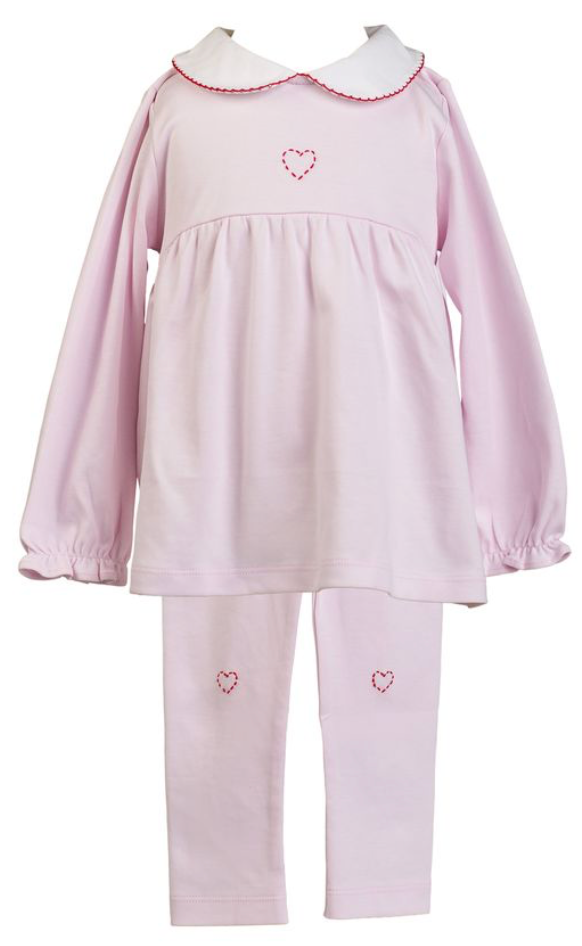 Heart LS Tunic Set